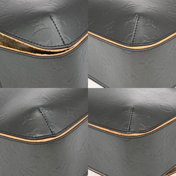 LOUIS VUITTON Malden Hand Tote Bag Monogram Mat Leather Black M55132 84KB365 - Picture 7 of 15